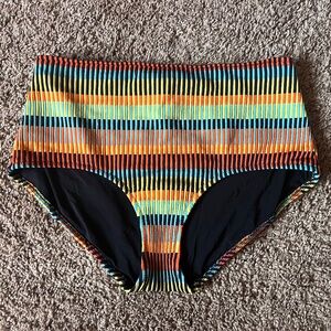 Solid and Striped bikini bottom L technicolor